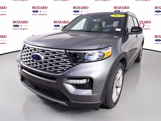 2021 Gray Metallic Ford Explorer Platinum RWD SUV