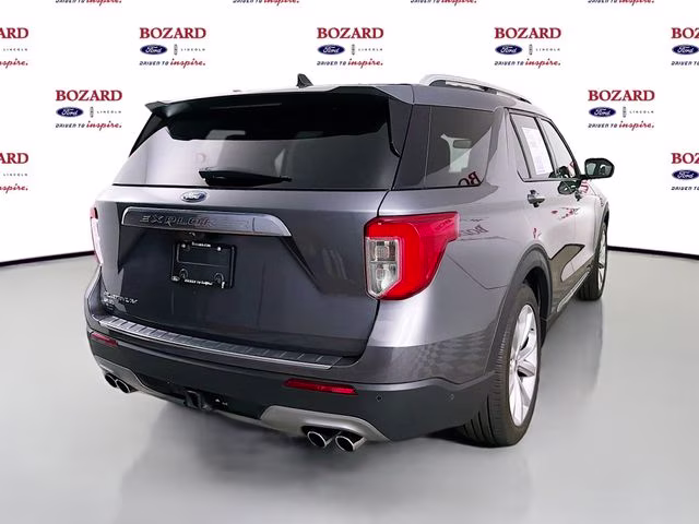 2021 Gray Metallic Ford Explorer Platinum RWD SUV