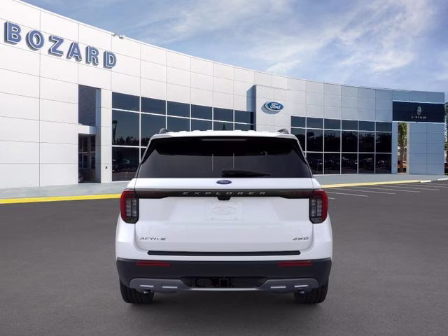2026 Star White Metallic Tri-Coat Ford Explorer Active 4X4 SUV