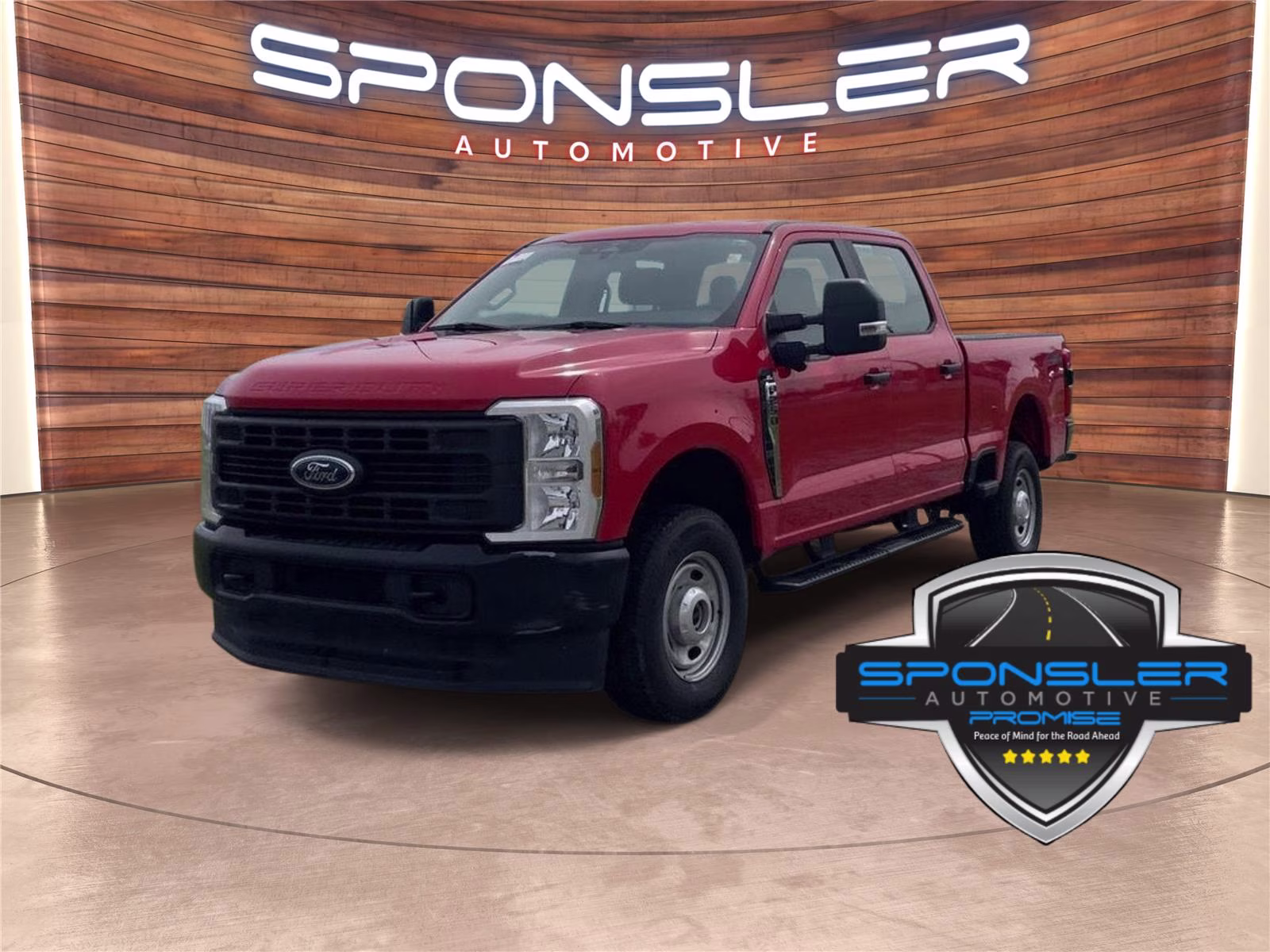Race Red 2023 Ford F-250 Super Duty XL Crew Cab 4WD Pickup Truck Four-Wheel Drive Automatic