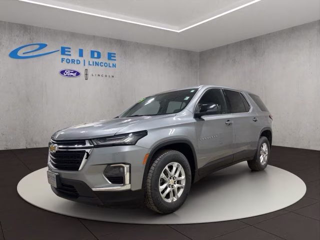 2023 Sterling Gray Metallic Chevrolet Traverse LS AWD SUV