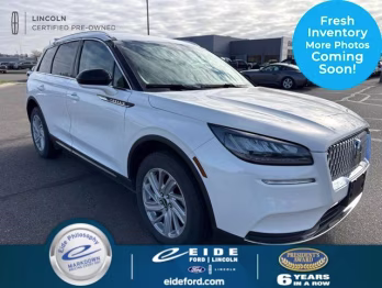 2021 Pristine White Lincoln Corsair Standard AWD SUV