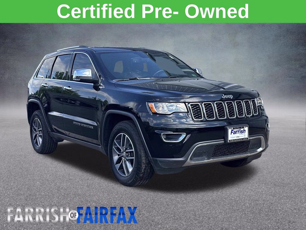 2018 Diamond Black Crystal Pearlcoat Jeep Grand Cherokee Limited 4X4 SUV