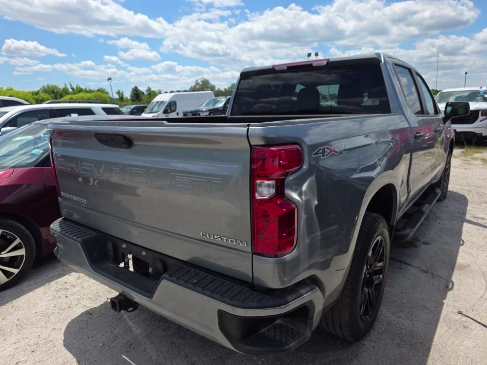 2023 Sterling Gray Metallic Chevrolet Silverado 1500 Custom 4X4 Truck
