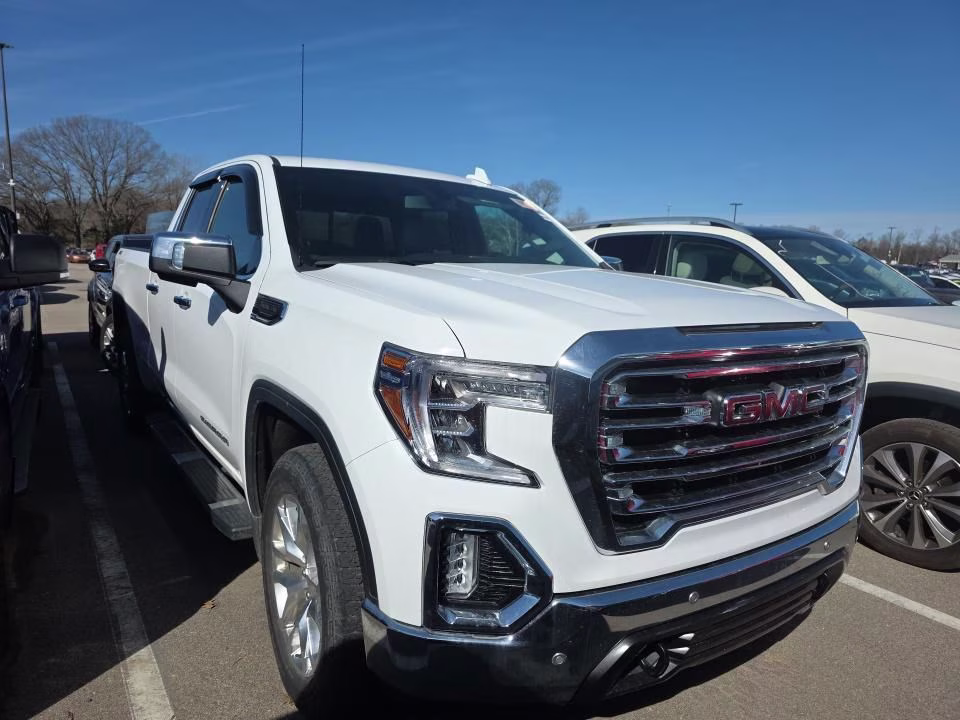 2019 Summit White GMC Sierra 1500 SLT 4X4 Truck
