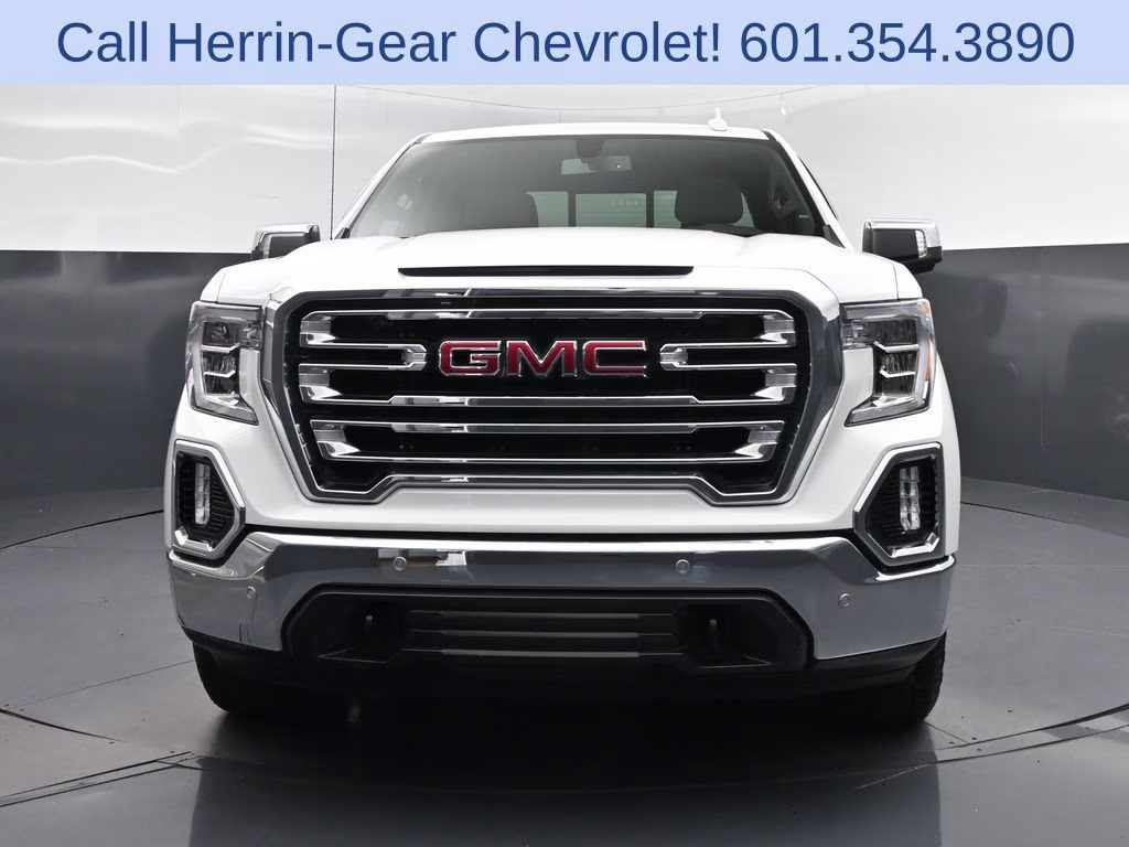 2019 Summit White GMC Sierra 1500 SLT 4X4 Truck