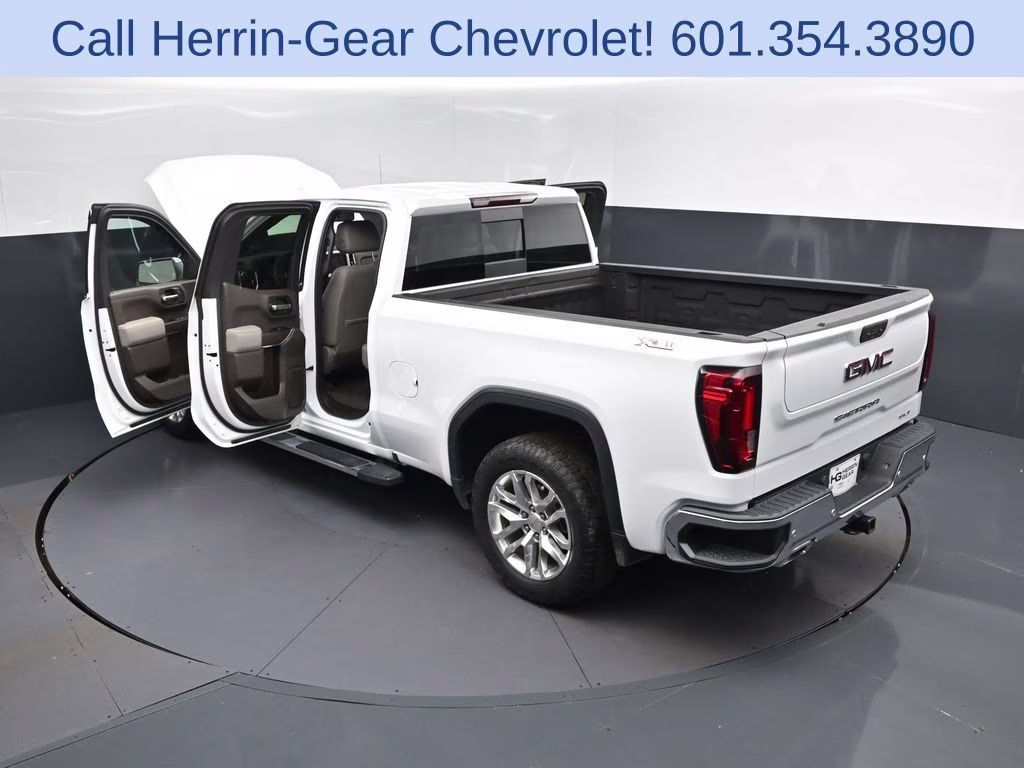 2019 Summit White GMC Sierra 1500 SLT 4X4 Truck