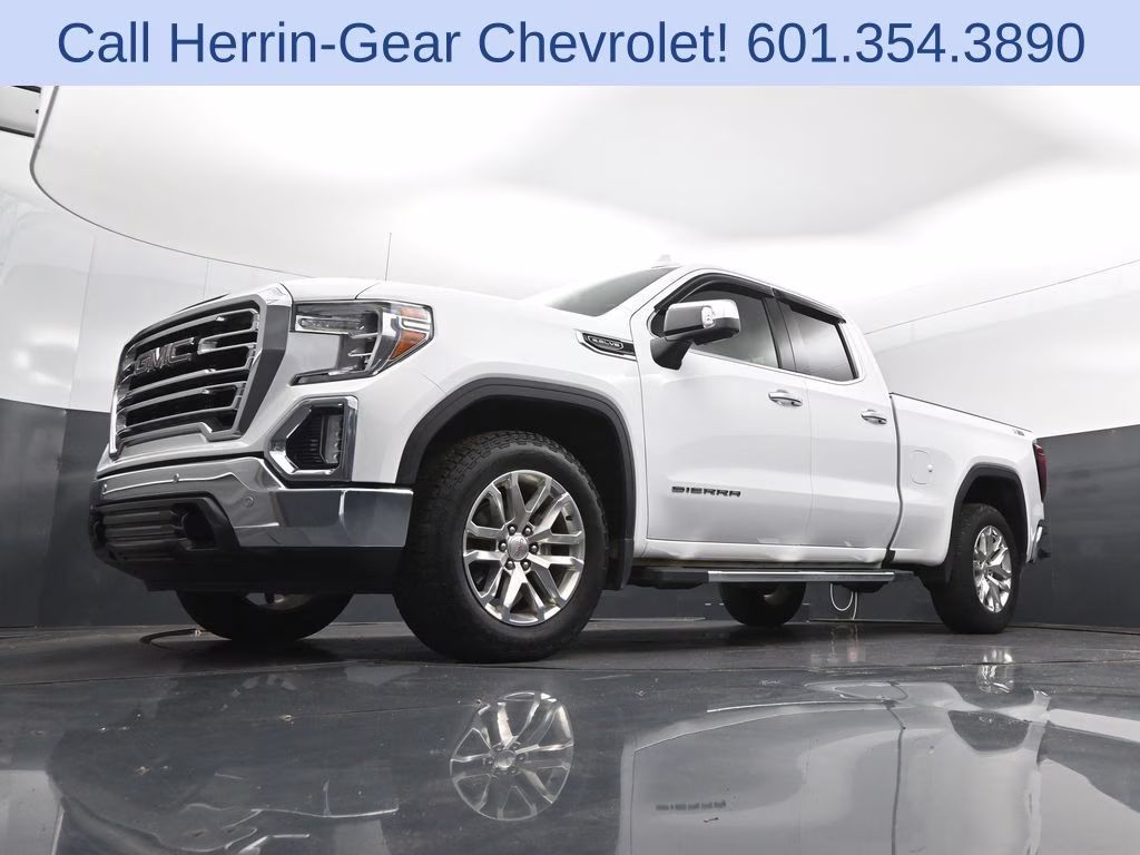 2019 Summit White GMC Sierra 1500 SLT 4X4 Truck
