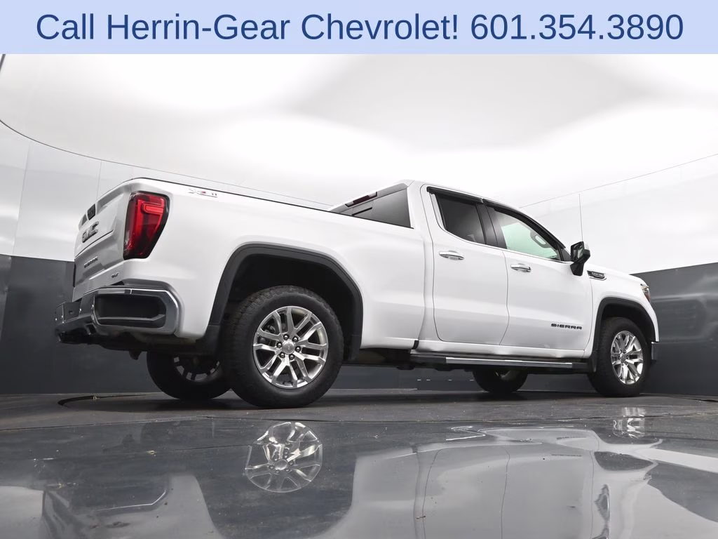 2019 Summit White GMC Sierra 1500 SLT 4X4 Truck