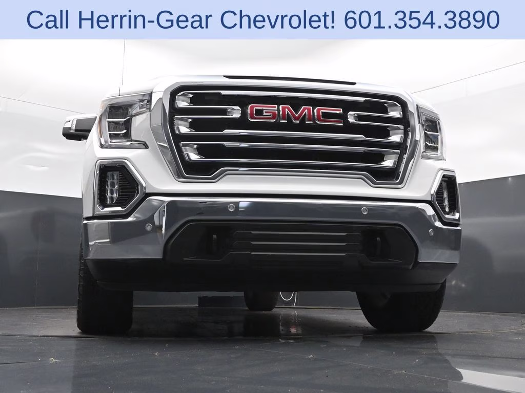 2019 Summit White GMC Sierra 1500 SLT 4X4 Truck
