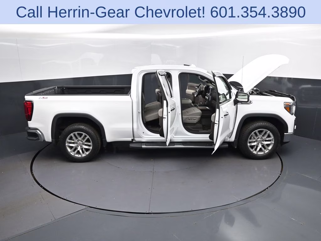 2019 Summit White GMC Sierra 1500 SLT 4X4 Truck