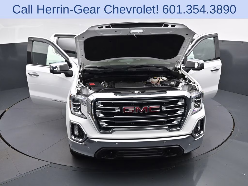 2019 Summit White GMC Sierra 1500 SLT 4X4 Truck