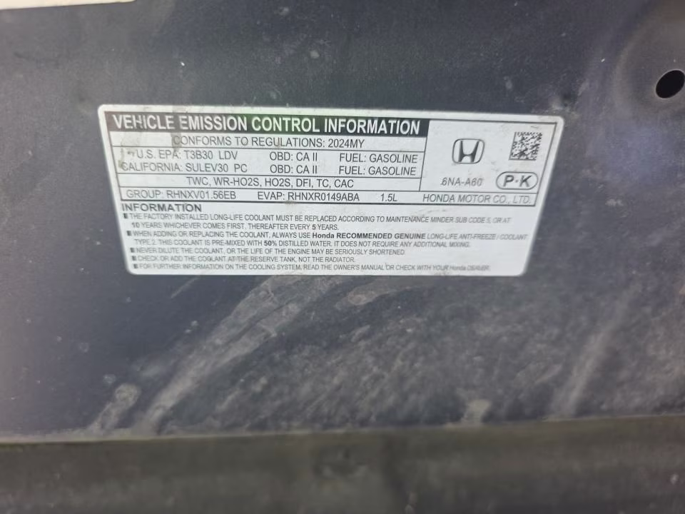 2024 Blue Honda Accord EX FWD Sedan