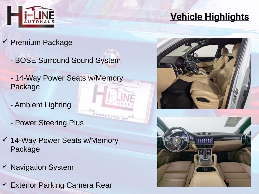 2022 Carrara White Metallic Porsche Cayenne Base AWD SUV