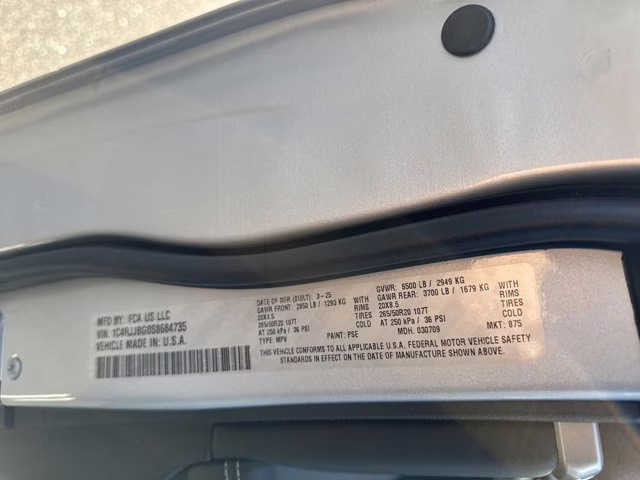 2025 Silver Zynith Jeep Grand Cherokee L Limited RWD SUV