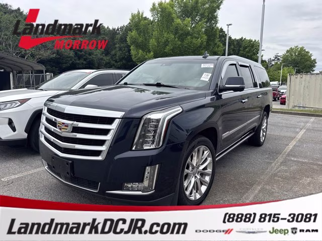 2019 Dark Adriatic Blue Metallic Cadillac Escalade ESV Premium Luxury 4X4 SUV