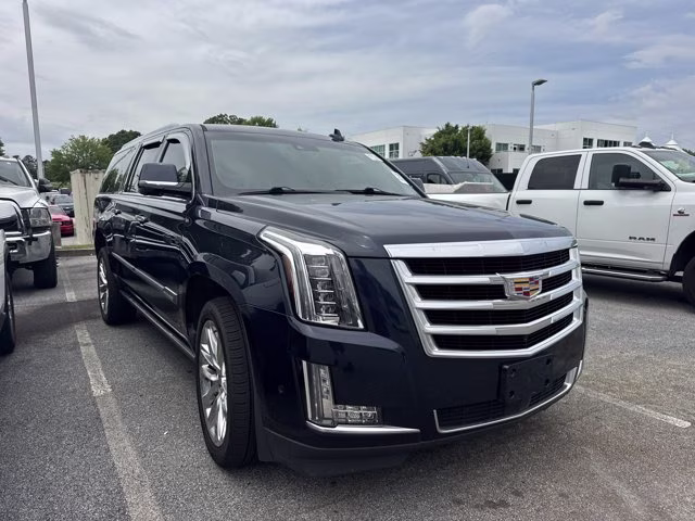 2019 Dark Adriatic Blue Metallic Cadillac Escalade ESV Premium Luxury 4X4 SUV