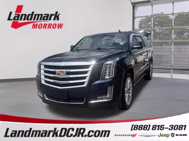 2019 Dark Adriatic Blue Metallic Cadillac Escalade ESV Premium Luxury 4X4 SUV