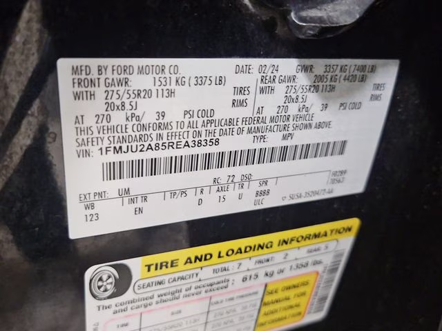 2024 Agate Black Metallic Ford Expedition Limited 4X4 SUV
