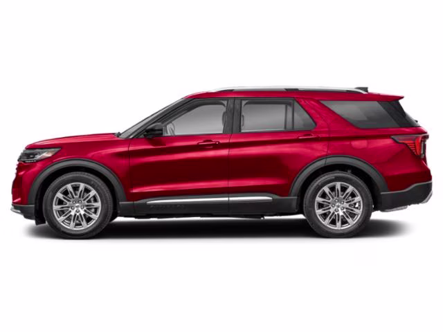 2025 Red Metallic Ford Explorer Platinum 4X4 SUV