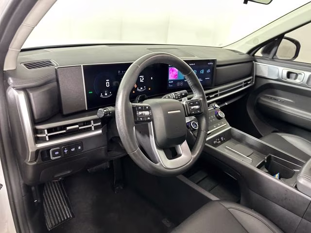 2025 Serenity White Hyundai Santa Fe Hybrid SEL FWD SUV