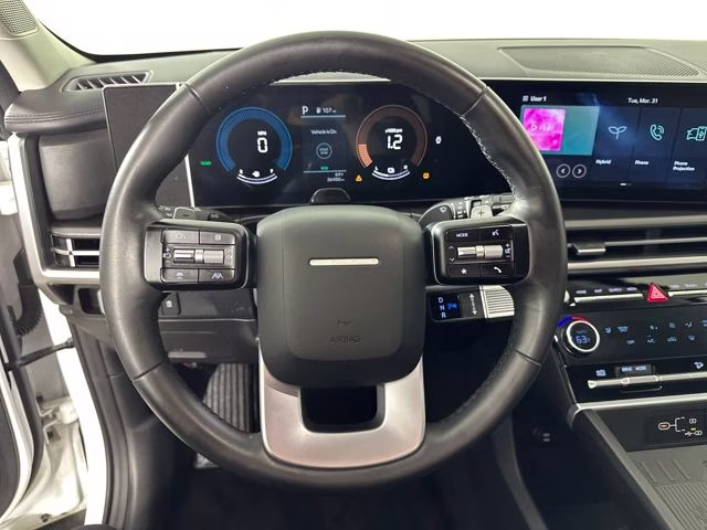 2025 Serenity White Hyundai Santa Fe Hybrid SEL FWD SUV