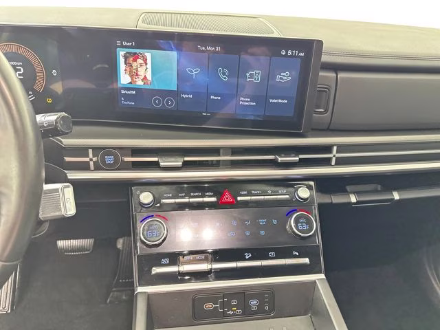 2025 Serenity White Hyundai Santa Fe Hybrid SEL FWD SUV