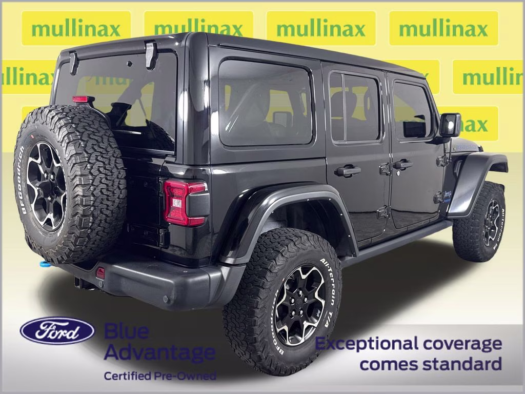 2021 Black Clearcoat Jeep Wrangler Unlimited Rubicon 4xe 4X4 SUV
