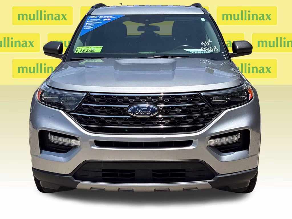 2023 Iconic Silver Metallic Ford Explorer XLT RWD SUV