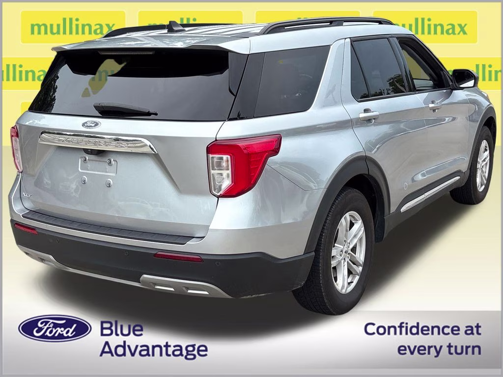 2023 Iconic Silver Metallic Ford Explorer XLT RWD SUV