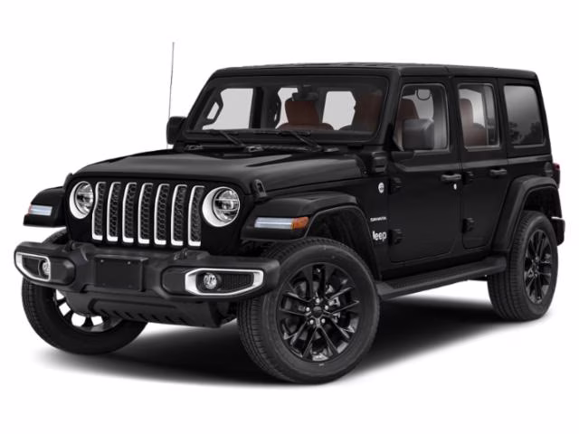 2021 Black Clearcoat Jeep Wrangler Unlimited Rubicon 4xe 4X4 SUV