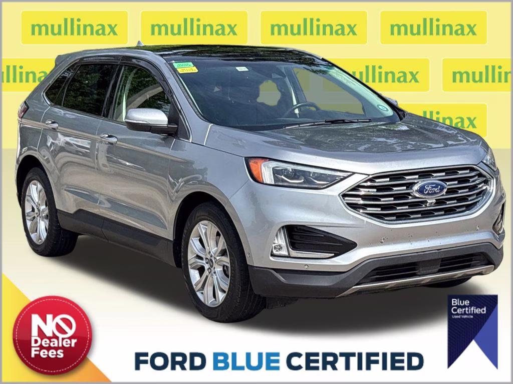 2020 Iconic Silver Metallic Ford Edge Titanium FWD SUV