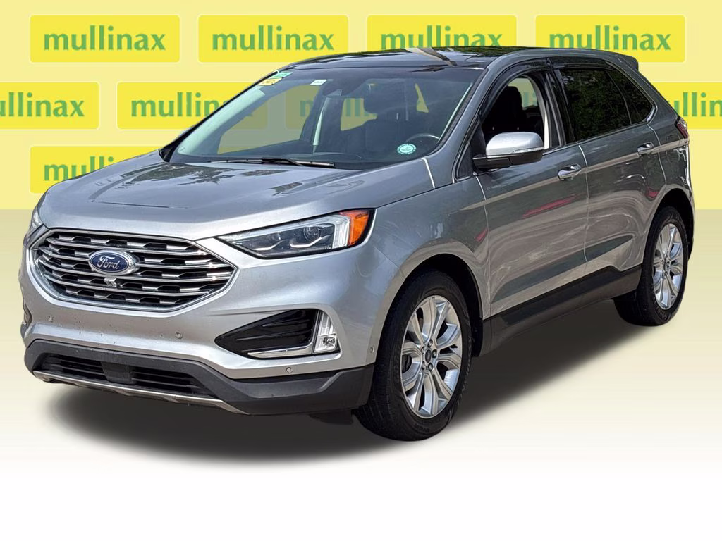 2020 Iconic Silver Metallic Ford Edge Titanium FWD SUV