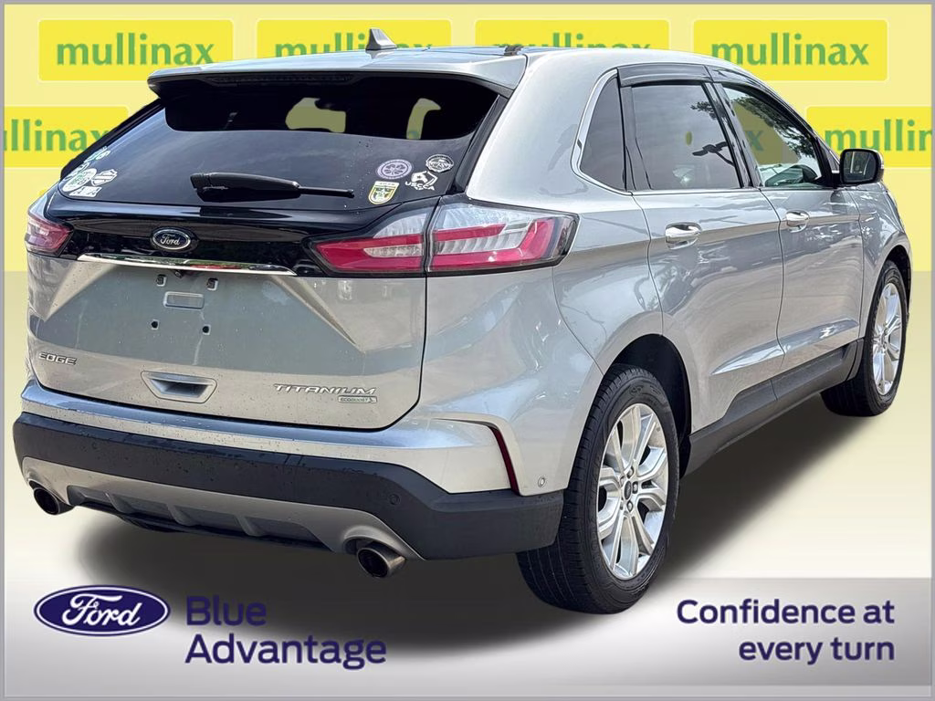 2020 Iconic Silver Metallic Ford Edge Titanium FWD SUV