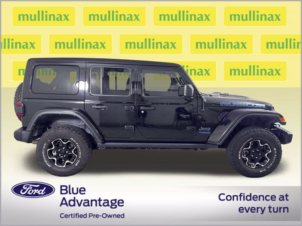 2021 Black Clearcoat Jeep Wrangler Unlimited Rubicon 4xe 4X4 SUV