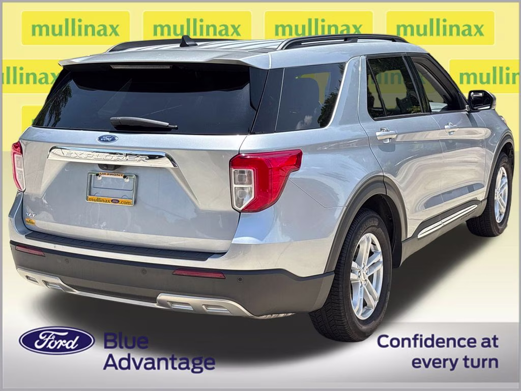 2023 Iconic Silver Metallic Ford Explorer XLT RWD SUV