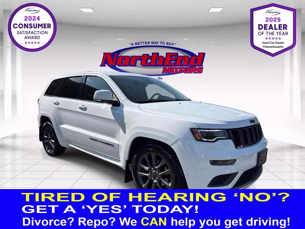 2018 Bright White Clearcoat Jeep Grand Cherokee Overland 4X4 SUV