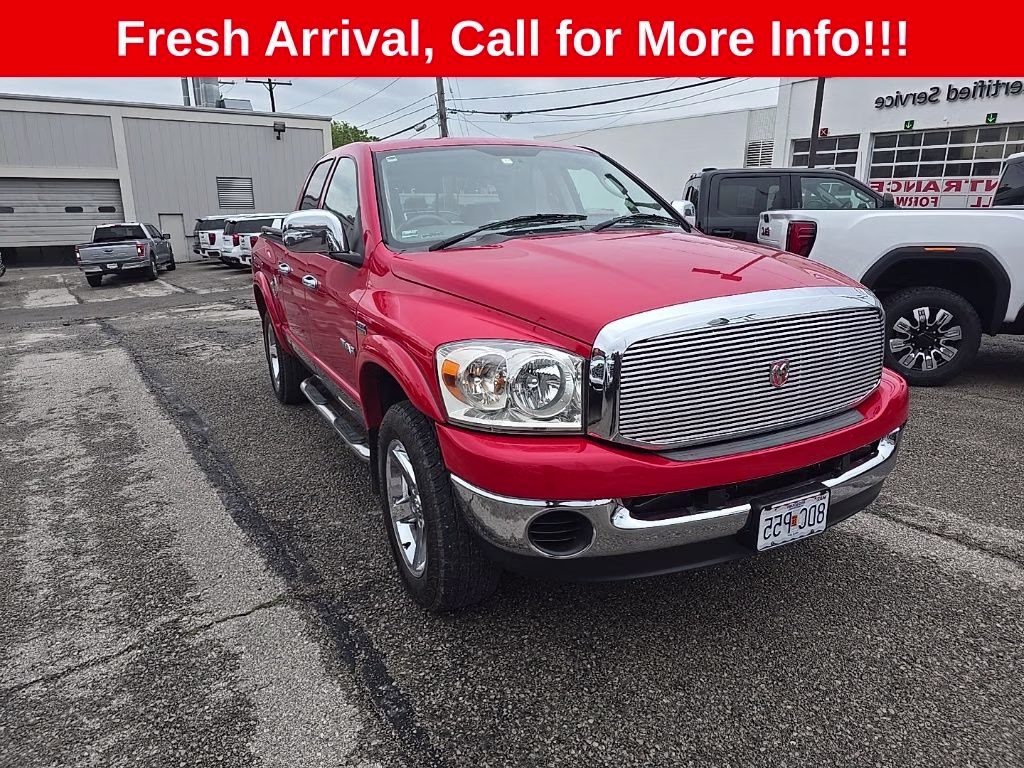 2008 Flame Red Clearcoat Dodge Ram 1500 SLT 4X4 Truck