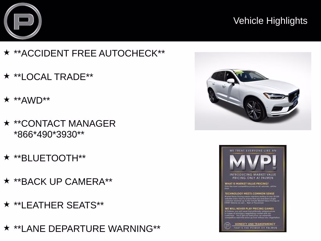 2018 Crystal White Volvo XC60 T6 Momentum AWD SUV
