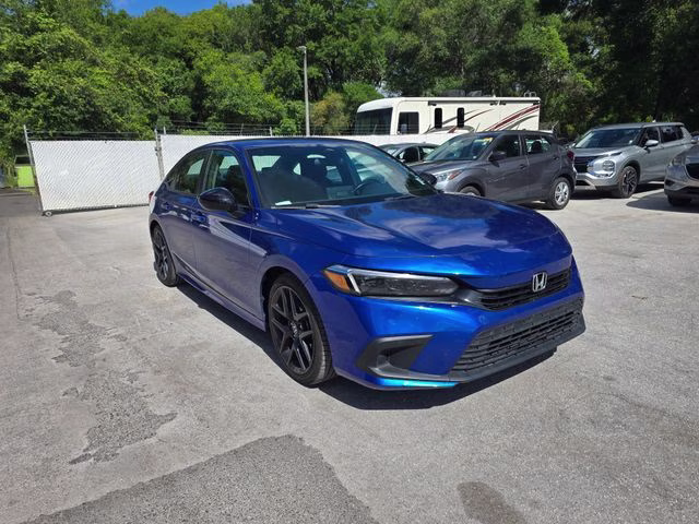 2024 Blue Honda Civic Sport FWD Sedan