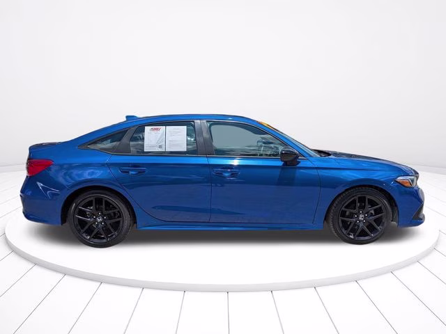 2024 Blue Honda Civic Sport FWD Sedan