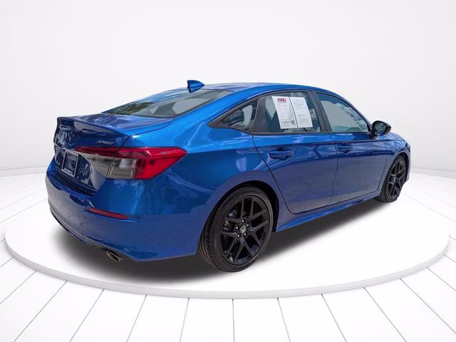 2024 Blue Honda Civic Sport FWD Sedan