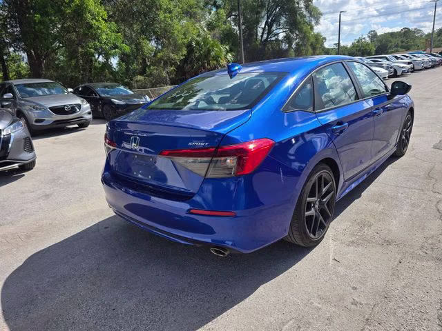 2024 Blue Honda Civic Sport FWD Sedan