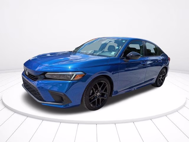 2024 Blue Honda Civic Sport FWD Sedan