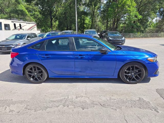 2024 Blue Honda Civic Sport FWD Sedan