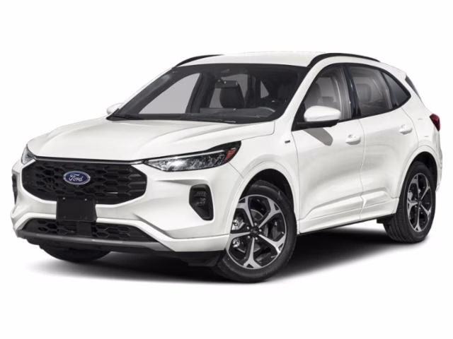 2024 Star White Metallic Tri-Coat Ford Escape ST-Line Select AWD SUV