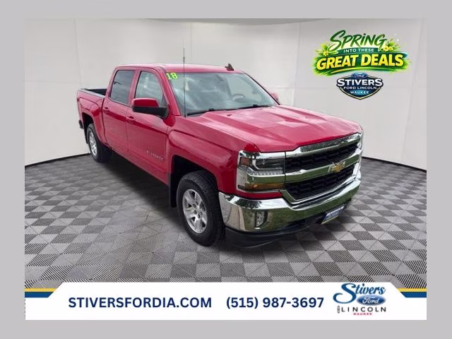 2018 Red Hot Chevrolet Silverado 1500 LT 4X4 Truck