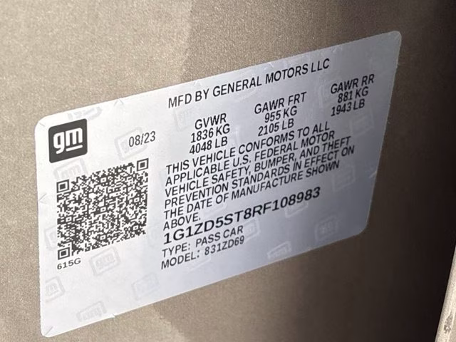 2024 Mineral Gray Metallic Chevrolet Malibu LT FWD Sedan