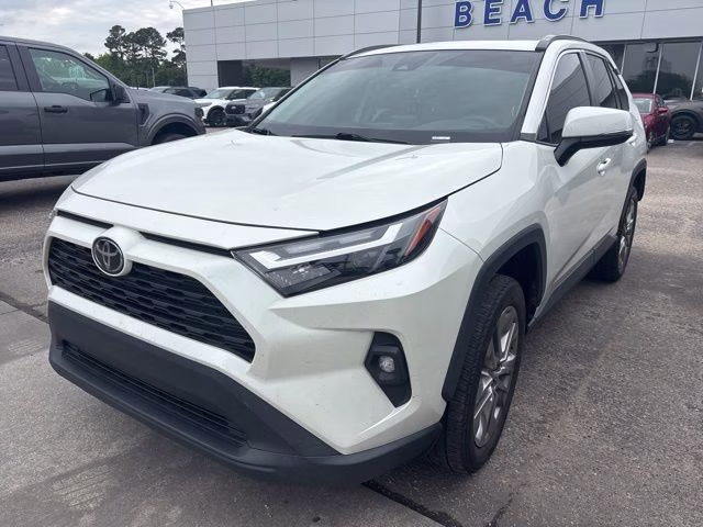 2022 White Toyota RAV4 XLE Premium FWD SUV