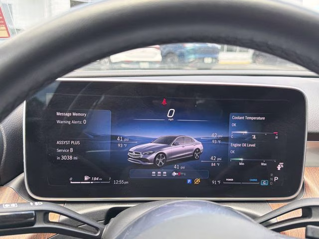 2025 MANUFAKTUR Moonlight White Metallic Mercedes-Benz C-Class C 300 RWD Sedan